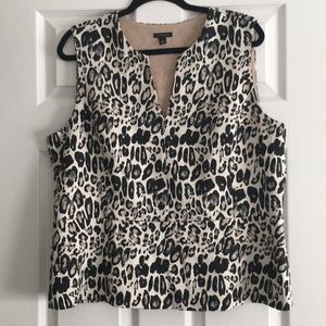 Ann Taylor Animal Print 🦓 Peplum Top